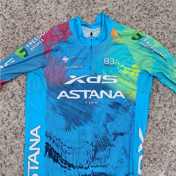 Other - Kids Cycling Jersey - Bright Blue Multi